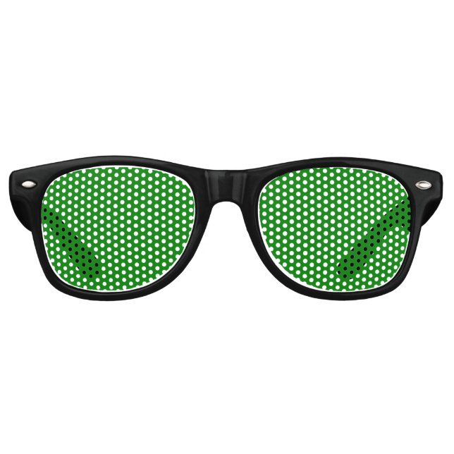Lunettes De Fête Retro Vrai Vert (Devant)
