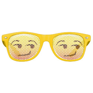 Lunettes De Fête Retro Vue d'ensemble Emoji Face Party Shades