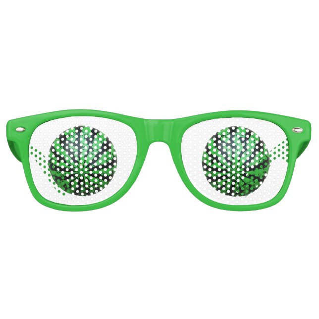 Lunettes De Fête Retro Watermelon Football / Soccer Ball (Devant)