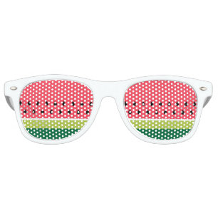 Lunettes De Fête Retro Watermelon Melon Stripes Summer Beach
