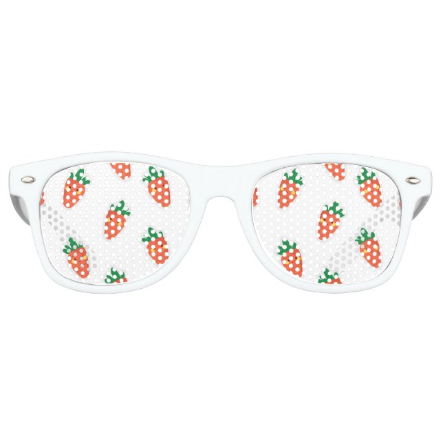 Lunettes De Fête Retro Whimsical mignon motif de légumes de chibi (Devant)