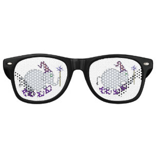 Lunettes De Fête Retro Wizard Elephant