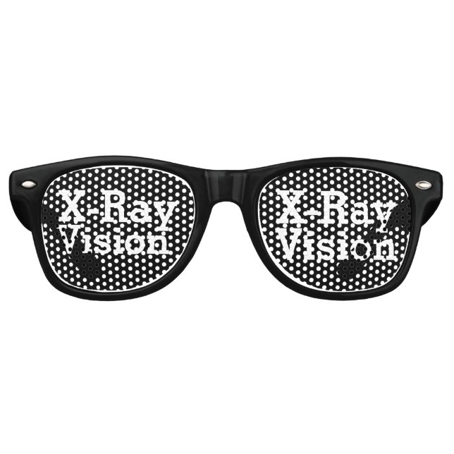 Lunettes De Fête Retro X-RAY VISION FUNNY FUN SUNGLASSES AMUSANTES lunett (Devant)