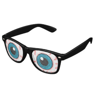 Lunettes De Fête Retro Yeux injectés de sang maniaques