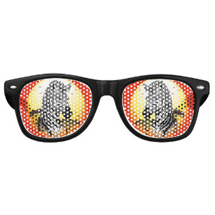 Lunettes De Fête Retro Zebra African Savanna Wild Animal