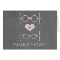 Lunettes de Geeky Violet Tableau noir Numéro de la