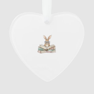 Lunettes de lecture de lapin mignon Livres Vermiss