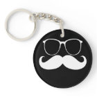 Lunettes de Mustache blanche amusantes sur Arrière