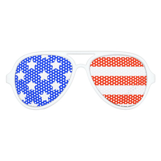 Lunettes de partie design pour étoiles et rayures (Devant)