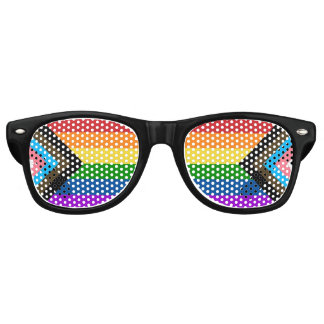 Lunettes de soleil à drapeau de fierté progressive