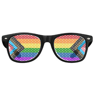 Lunettes de soleil à drapeau de fierté progressive