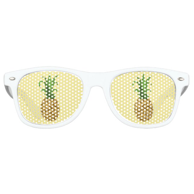 Lunettes de soleil à imprimer à l'ananas (Devant)