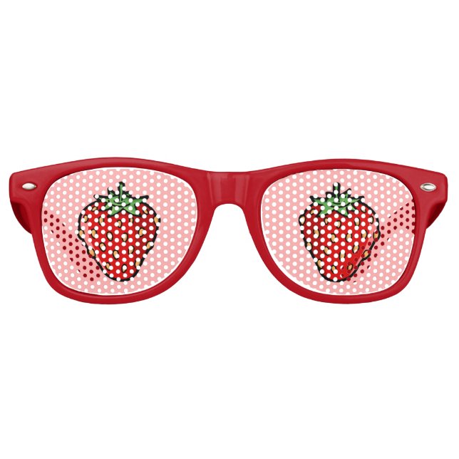 Lunettes de soleil à l'icône de fraise (Devant)