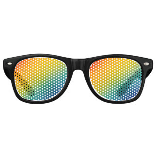 lunettes de soleil abstraites dégradé arc-en-ciel 
