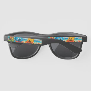 Lunettes De Soleil Accent de caractère argenté de Cute Monster Friend