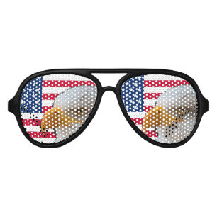 Lunettes de soleil American Flag & Eagle Party