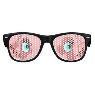 Lunettes de soleil amusantes avec yeux de cochon