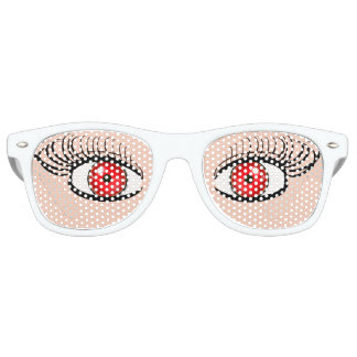 Lunettes De Soleil Aux Faux Yeux Rouges