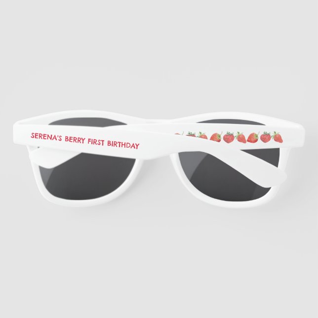Lunettes De Soleil Berry First | 1er anniversaire | Strawberry Party (Dos)