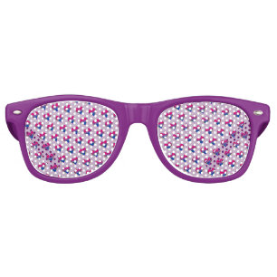 Lunettes de soleil Bi Heart Motif Retro