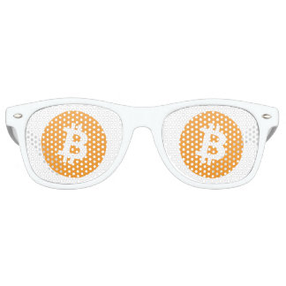 Lunettes de soleil Bitcoin avec orange et blanc bi