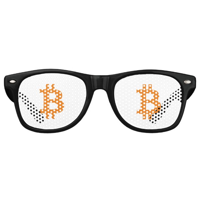 Lunettes de soleil Bitcoin teintes de fête (Devant)