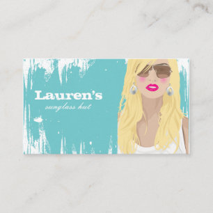 Lunettes de soleil Carte de visite Mode Blonde ble