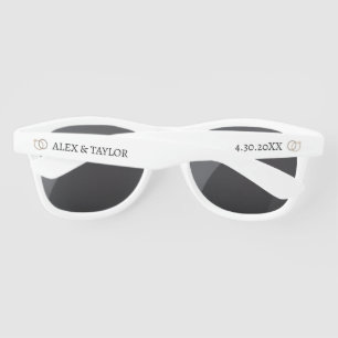 Lunettes De Soleil Cercle mariage Faveur de mariage personnalisée