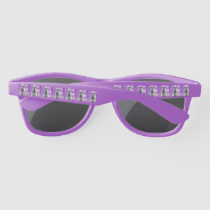 Lunettes De Soleil Charme chatoyant : Meerkat sur Pink Bokeh Arrière 