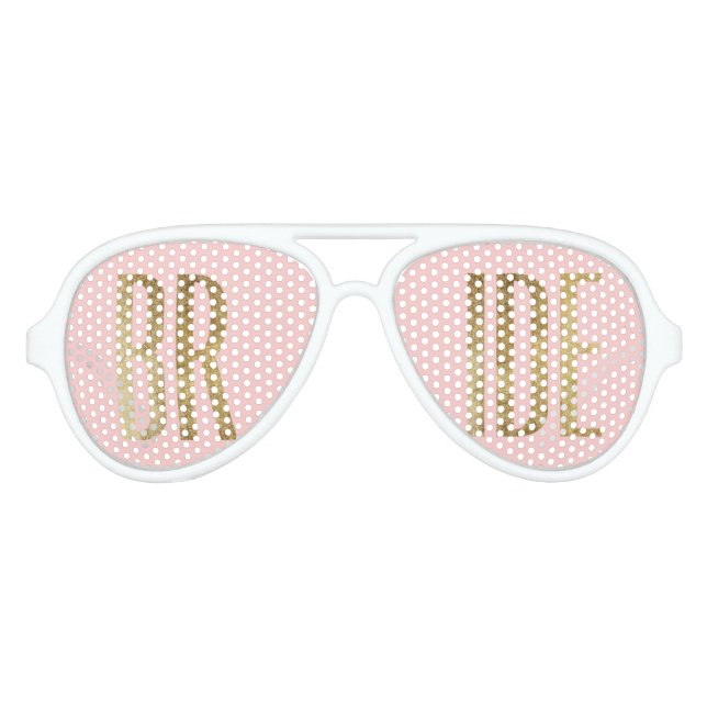 Lunettes de soleil chic Faux Gold Bride (Devant)