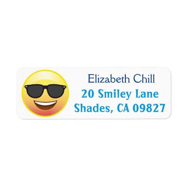 Lunettes de soleil cool Happy Emoji Adresse de ret (Devant)