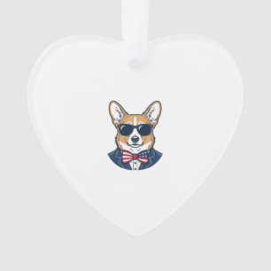 Lunettes de soleil Corgi patriotiques Art vectorie