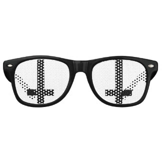 Lunettes de soleil croisées inversées