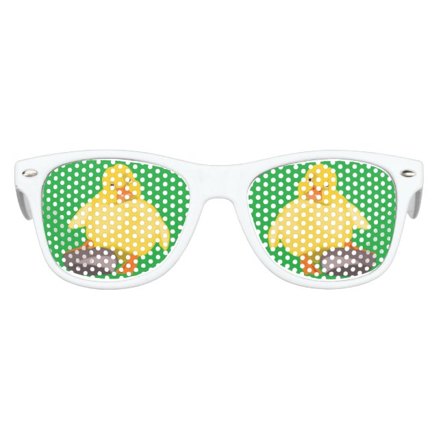 Lunettes de soleil de canard jaune amusant - Chois (Devant)