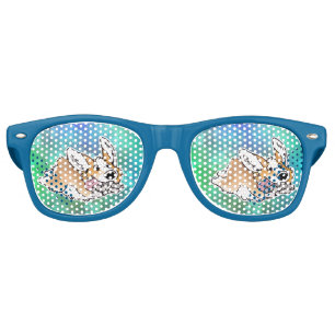 Lunettes de soleil de corgi mignons