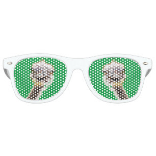 Lunettes de soleil de fête amusante Joyeux Ostrich