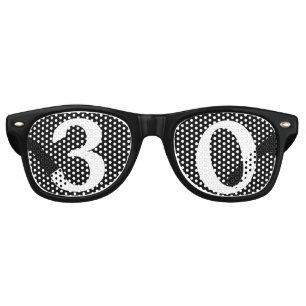 Lunettes de soleil de fête d'anniversaire de 30 an