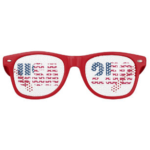 Lunettes de soleil de fête drapeau américain USA 2