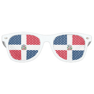Lunettes de soleil de fête Drapeau République domi