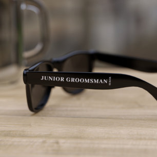 Lunettes de soleil de garçon d'honneur junior pour