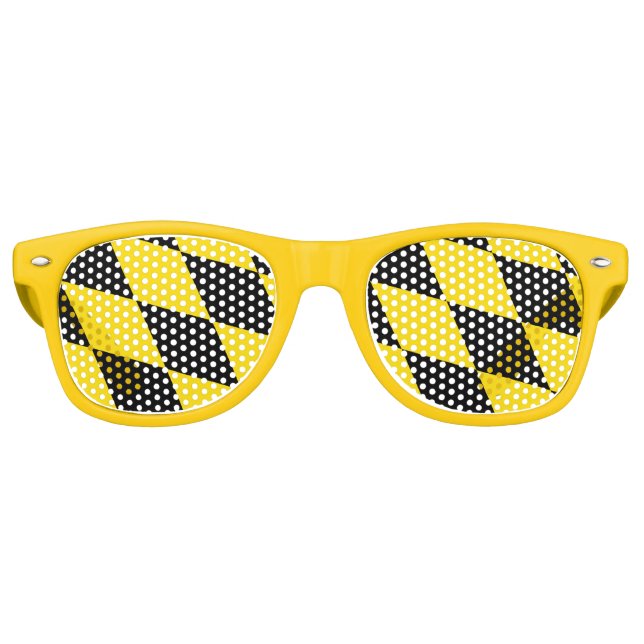 Lunettes de soleil de la fête avec drapeau de Muni (Devant)