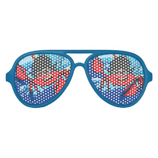 Lunettes de soleil de la fête du crabe fou