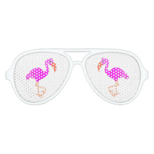Lunettes de soleil de la fête du Flamant rose rose