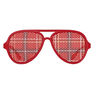Lunettes de soleil de la partie de tarte rouge