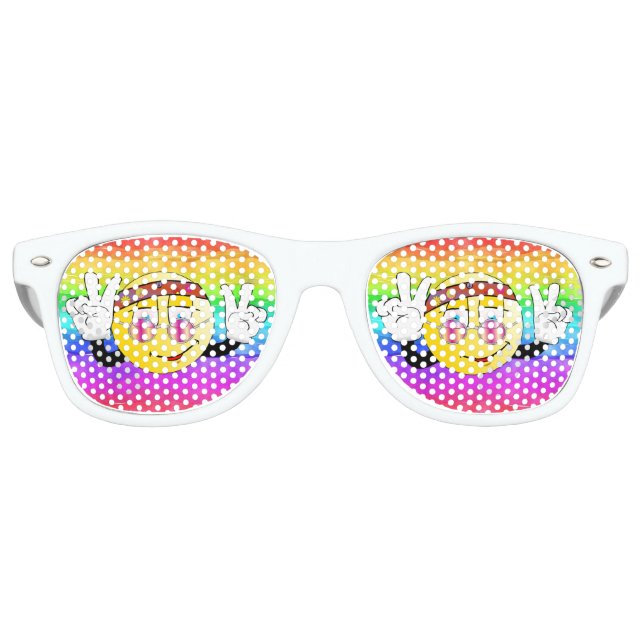Lunettes de soleil de la partie Hippie Emoji (Devant)