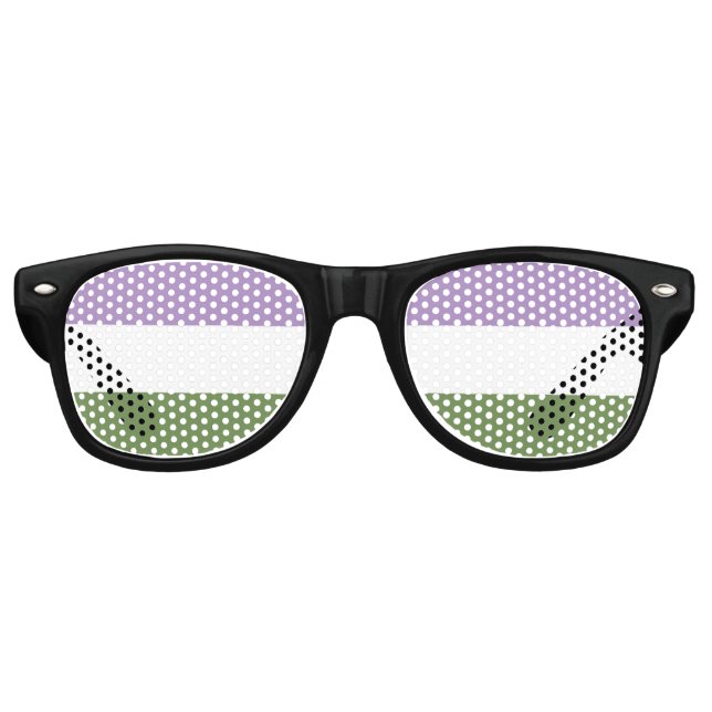 Lunettes de soleil de marque Genderqueer Pride (Devant)