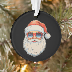 Lunettes de soleil de Noël rétro visage Santa Noël