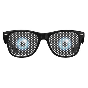 Lunettes de soleil de partie d'yeux bleus