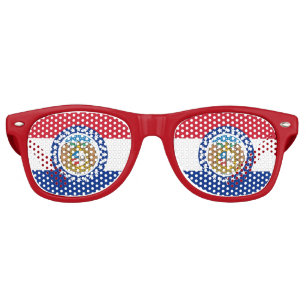 Lunettes de soleil de Party Shades avec drapeau du
