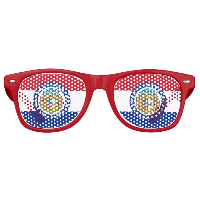 Lunettes de soleil de Party Shades avec drapeau du (Devant)
